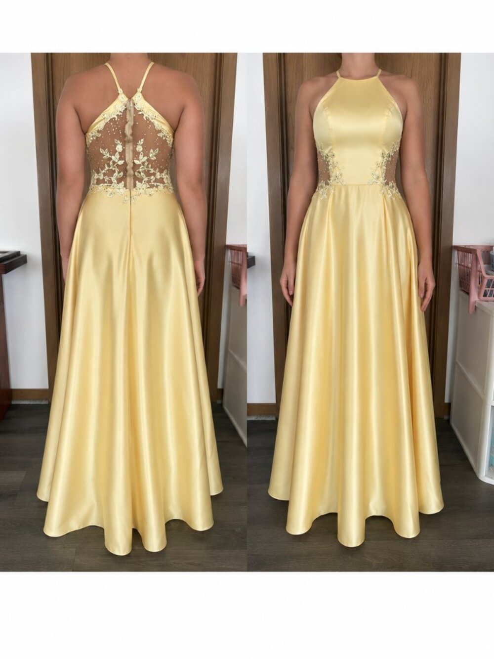 Yellow prom dress